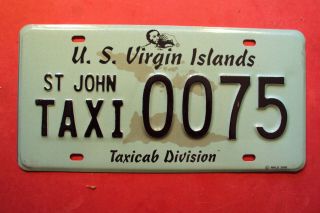 Us Virgin Islands - St.  John - Taxi License Plate - 2000s