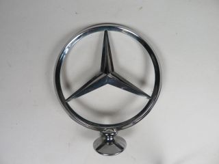 Vintage Mercedes Benz Chrome Plated Hood Ornament Emblem Star Logo