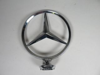 Vintage Mercedes Benz Chrome Plated Hood Ornament Emblem Star Logo 2