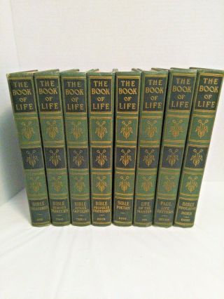 The Book Of Life 8 Volume Set Bible Commentary Ninth Edition 1940 Hardback,