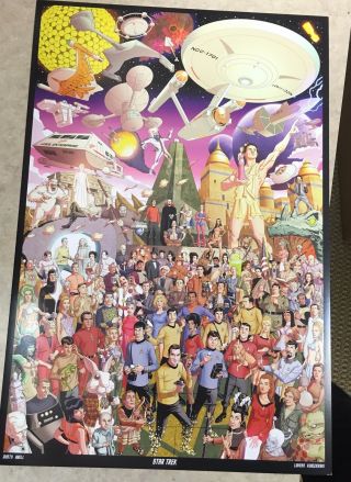 " Star Trek The Series " Mini Print By Dusty Abell