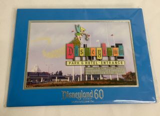 Disneyland 60th Diamond Anniversary Entrance Sign Marquee Tinkerbell Jumbo Pin