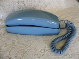 Vintage Powder Blue At&t Princess Trimline Telephone Wall Mount Or Desk Exc Cond