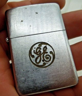Vintage 1937 - 50 Ge General Electric Zippo Lighter Cond.  Pat.  2032695