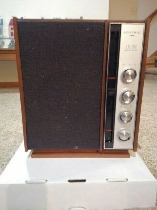 Vintage 1967 Admiral Radio Model Y471ra With Wood Cabinet -