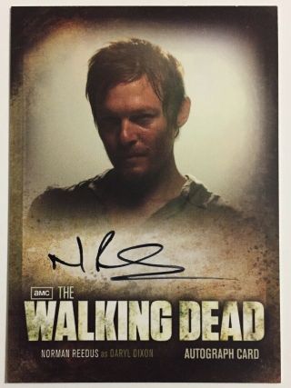 Norman Reedus Autograph Card Season 2 The Walking Dead 2012 Daryl Dixon A - 5