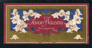 Rare Antique French Perfume Soap Label: Circa 1900 Cosmydor,  Adastra No.  378
