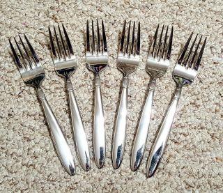 Reed & Barton Stainless Steel 18/10 Hollow Handle Set/6 Salad Forks