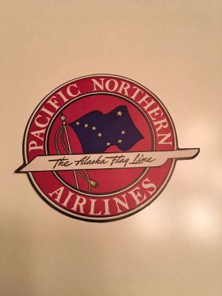 Vintage Pacific Northern Airlines & Alaska Airlines Luggage Tags - Includes 2