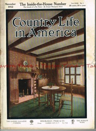 November 1912 Country Life In America Victrola Rauch & Lange Automobile