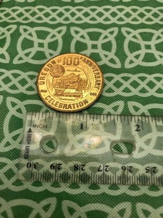Oregon 100th Anniversary Celebration Good For 50 Cents Trade Coin Token