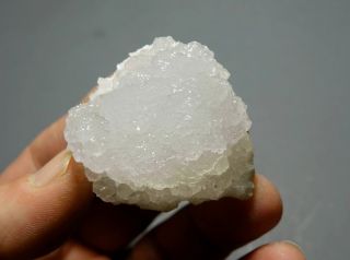 Very Rare,  Big Lustrous White - Clear Goosecreekite Crystal,  India