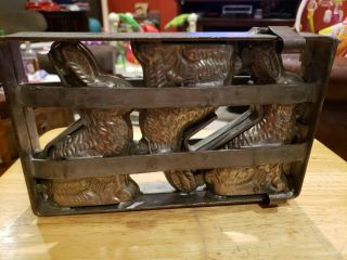 Antique Metal Chocolate Bunny Casting Mold Set Of 3