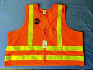 [new With Tags] 2019 Mta York City Transit Subway & Bus Work Vest (size 2xl)