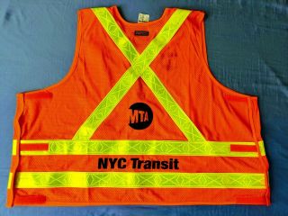 [New with Tags] 2019 MTA York City Transit Subway & Bus Work Vest (Size 2XL) 2