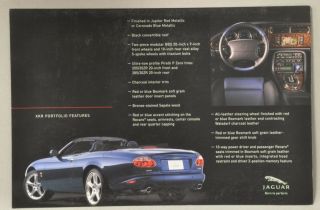 Jaguar 2004 Xkr Portfolio Front & Back Brochure.