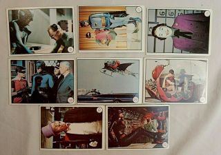Eight 1966 BAT LAFFS BATMAN COLOR PHOTO TOPPS TRADING CARDS Greenway Prod. 2