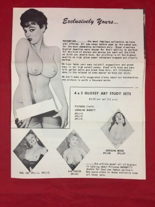 Vtg 1950’s Mail Order Stag Film Slides/photos Risqué Nude Pinups Bettie Page 15