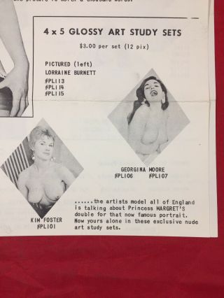 Vtg 1950’s Mail Order Stag Film Slides/photos Risqué Nude Pinups Bettie Page 15 4