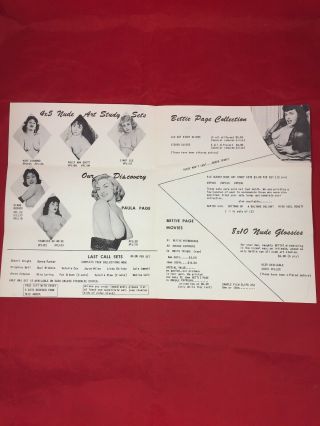 Vtg 1950’s Mail Order Stag Film Slides/photos Risqué Nude Pinups Bettie Page 15 5