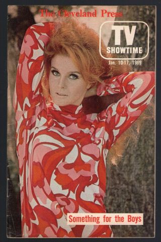 1969 Cleveland Press Tv Showtime Guide Ann Margret Afl Nfl Superbowl Game