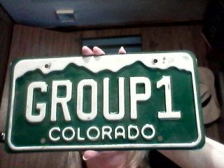 1991 Colorado Personalized License Plate