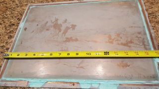 Rare Antique 19th Century Native American Indian Copper Engraved Printing Plate 6