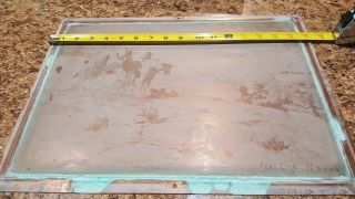 Rare Antique 19th Century Native American Indian Copper Engraved Printing Plate 7