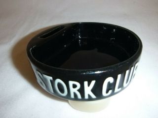 Vintage Stork Club Of York City Advertising Ashtray With Match Holder