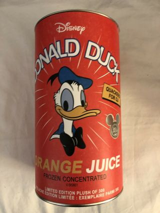 Donald Duck Orange Juice Le 300 D23 Expo Exclusive Orange Scented Plush Rare
