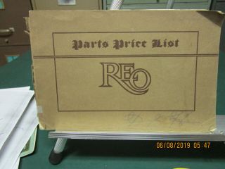 1908 Reo Parts Price List - - Rare
