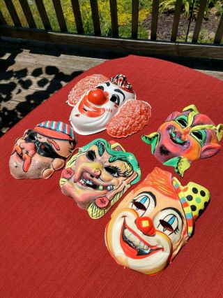 Vintage 5 Child Halloween Masks