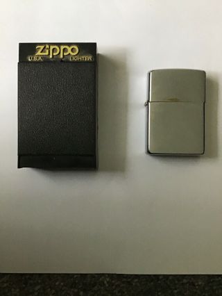 Zippo Lighter - Brushed Chrome.