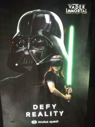 Star Wars Darth " Vader Immortal Episode 1 " Oculus Quest Bus Stop Shelter Poster