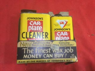 Old Johnson Car Wax & Cleaning Kit From The 50 