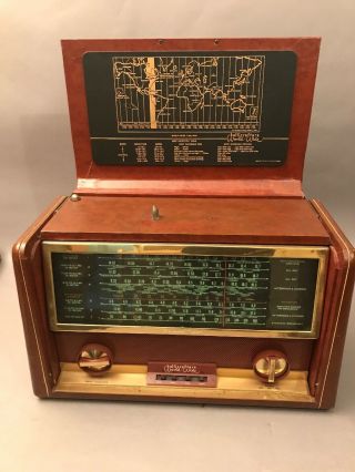 Vintage Hallicrafters World - Wide Model Tw - 2000 Tube Shortwave Radio