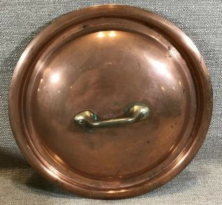 Vintage Set 3 copper Cookware Bazar Francais Measuring Cup Unbranded Lid & Pot 4