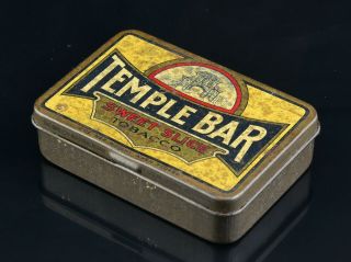 Old Temple Bar Fine Cut Tobacco Tin,  British Australasian Melbourne 2 Oz 3