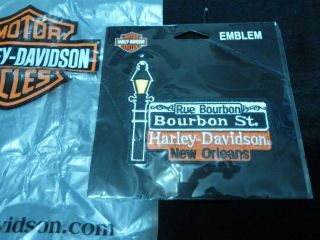 Harley - Davidson Orleans 2010 Bourbon St Emblem Sew On Patch 4 " X 3 - 1/4 "