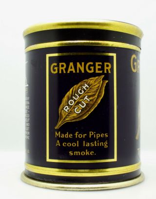 Vintage Granger Pipe Tobacco Tin Rough Cut Pointer Dog Advertising Can Dog 6 