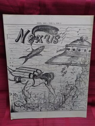 Original/vintage March 1955 " Nexus " Pub.  Tome 2,  Book 3 Ufo Research Society