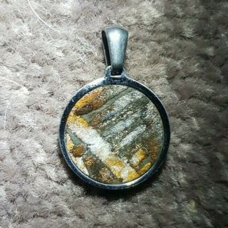 Ancient Meteorite Pendant - Iron - Nickel Seymchan Widmanstatten (10)