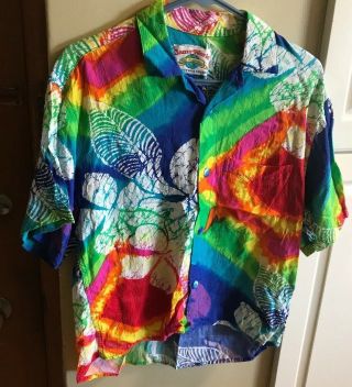 Jam’s World Hawaiian Button Up Shirt Size Medium 30th Anniv Special Vintage (s)