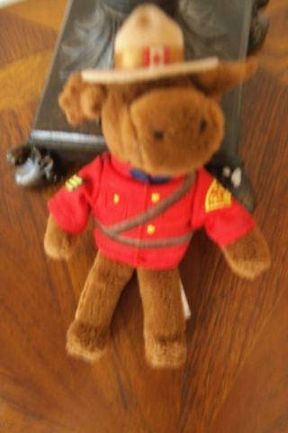 Rcmp Mounted Police Canada Moose Plush 5 Inch With Tush Tags