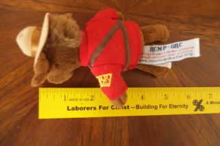 RCMP MOUNTED POLICE CANADA MOOSE PLUSH 5 INCH WITH TUSH TAGS 4