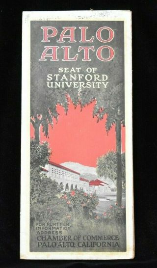 Vintage Brochure: Palo Alto California Seat Of Stanford University