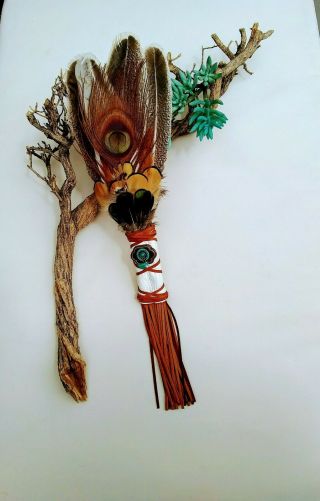 Smudge Feathers Fan - Ceremonial - Shaman Tool