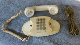 Vintage Western Electric Bell System Princess Push Button White Phone