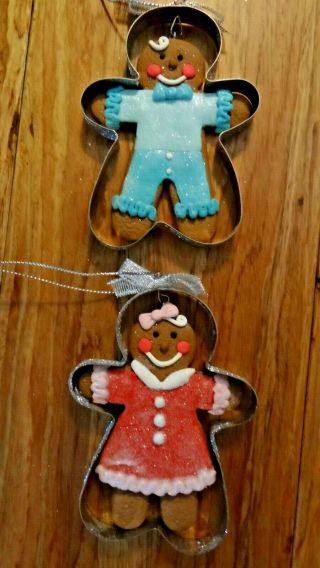 Cookie Cutter And Cookie Cutter Shaped Gingerbread Christmas Ornaments