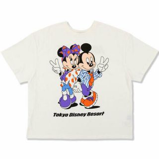 Pre - Order Tokyo Disney Resort 2019 T - Shirts X Nicoron Mickey Minnie White